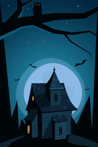 Haunted house — Stock Vector