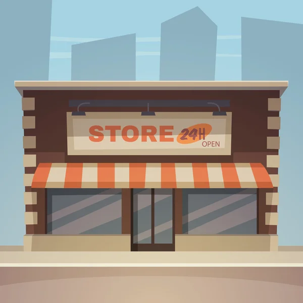 Cartoon winkel — Stock Vector