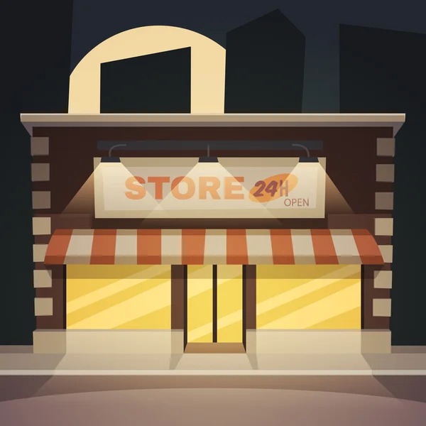 Cartoon winkel — Stockvector