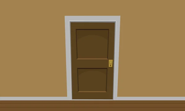 Pintu kamar - Stok Vektor