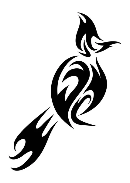 红胡须球状鸟类线形艺术载体 — 图库矢量图片