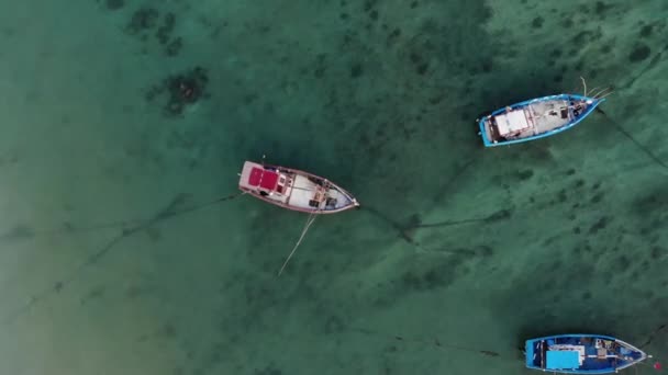 Weligama Σρι Λάνκα Αλιευτικά Σκάφη Στη Σρι Λάνκα Σρι Λάνκα — Αρχείο Βίντεο