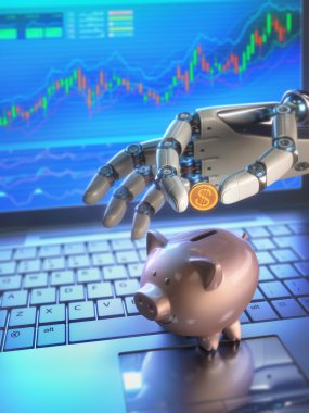 Sistem ve kumbara ticaret robot