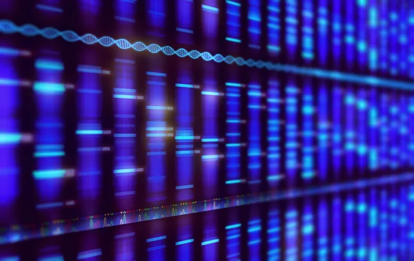 Sanger Sequencing Background — Stock Photo, Image