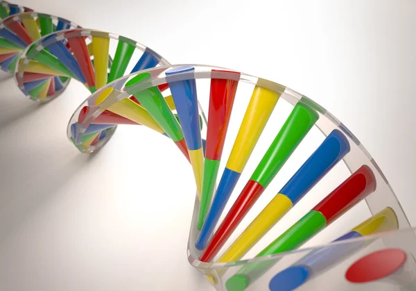 DNA 3D colorato — Foto Stock