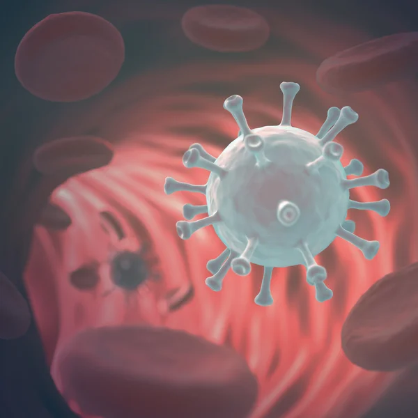 Virus In Bloodstream — Stock Photo, Image