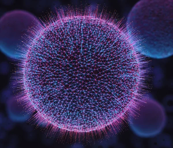 Biotechnológia Vagy Biotechnológia Valamint Sejtek Mikroorganizmusok Tanulmányozása Illusztráció Tudomány Technológia — Stock Fotó