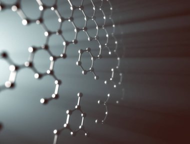 Biyoteknoloji, biyoteknoloji, genetik terapi. Hücreler ve mikroorganizmalar dünyasında 3 boyutlu illüstrasyon, bilim ve teknoloji kavramı.