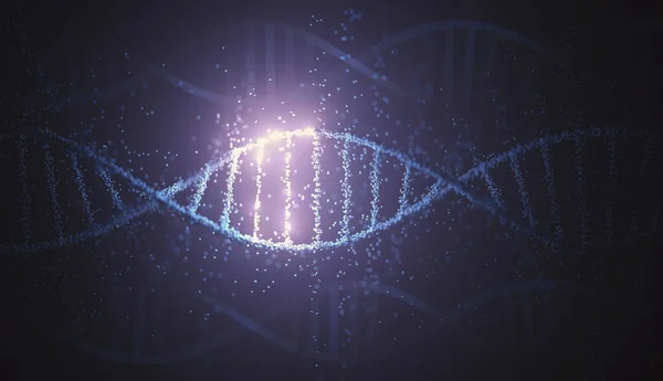 Schräger Dna Code Mit Gruppierten Kugeln Die Genetische Moleküle Bilden — Stockfoto