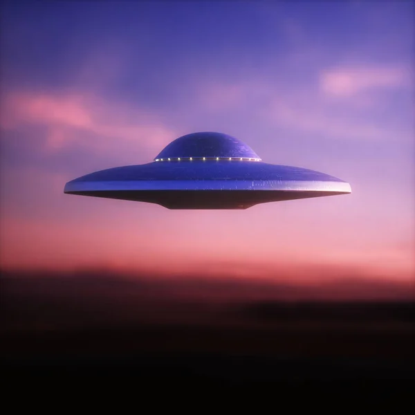 미확인 Ufo Science Fiction 일러스트 Ufology 찢어진 포함함 — 스톡 사진