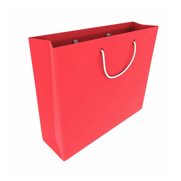 Bolsa de compras vermelha — Fotografia de Stock