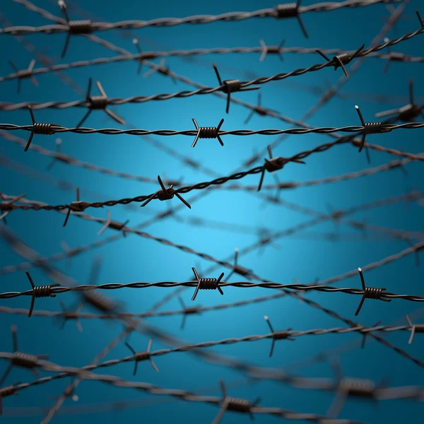 Tangle of barbed wire — Stock Photo, Image