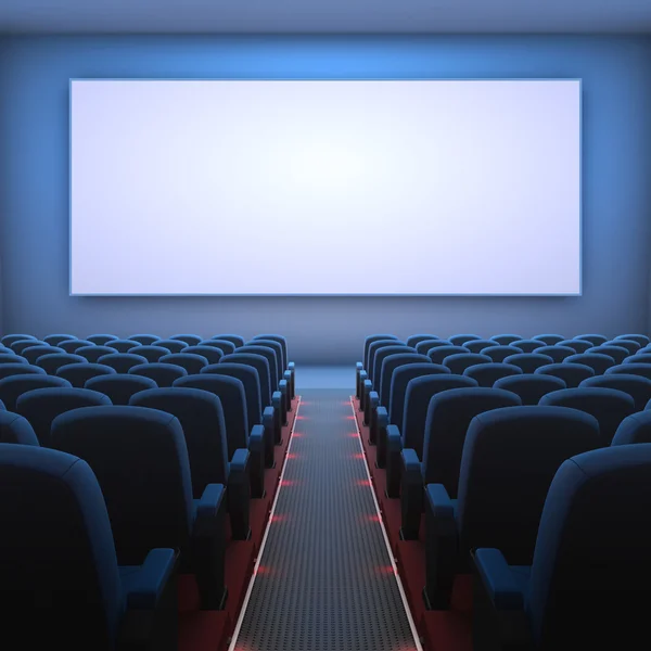Sinema ekran ve sandalyeler