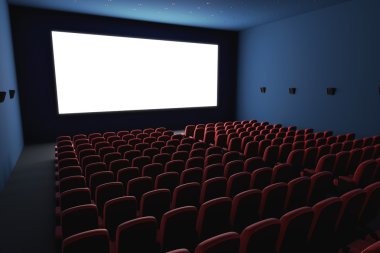 Inside of the cinema clipart