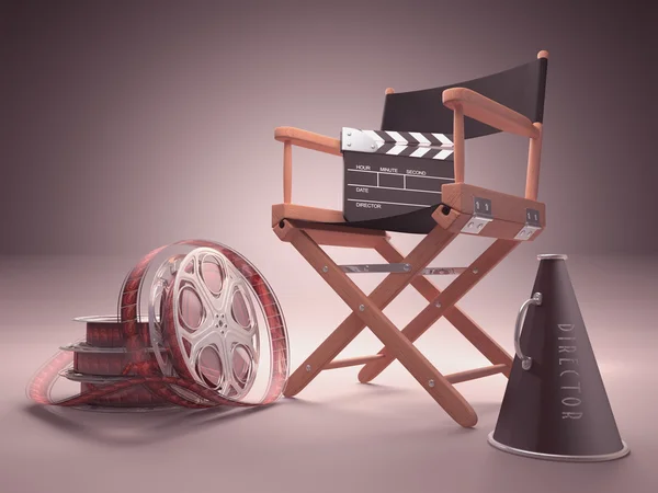Objects of the film industry — Stock Photo, Image