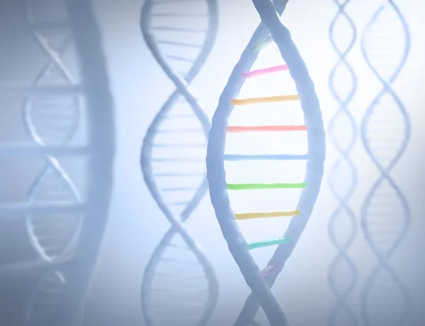 Последовательности ДНК параллельно — стоковое фото