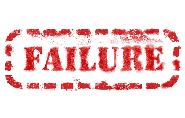 Failure stamp over white — Stock Photo, Image