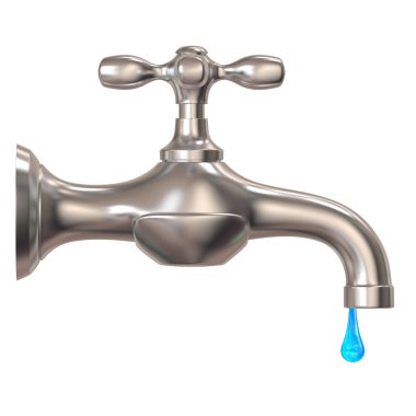 damlayan musluk ile damla