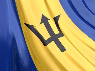 Parlak Barbados bayrağı.