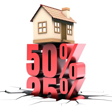 ev satışı yüzde 50 indirim