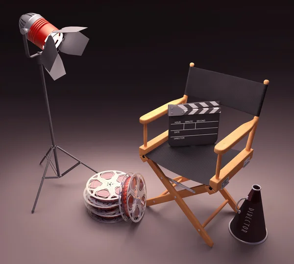 Objetos de la industria cinematográfica — Foto de Stock