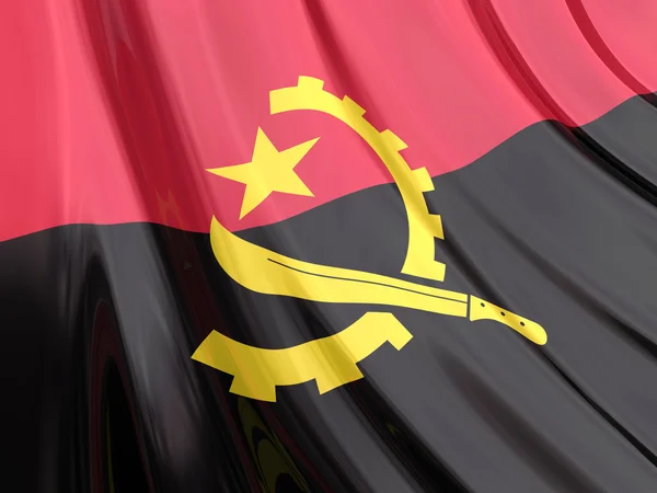 Bandera brillante de Angola . —  Fotos de Stock