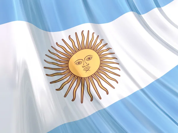 Glossy flag of Argentina — Stock Photo, Image
