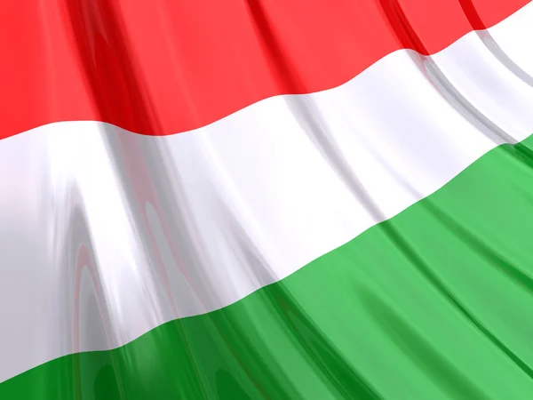 Bandeira lustrosa da Hungria . — Fotografia de Stock