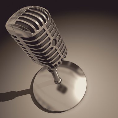 Klasik demir mikrofon