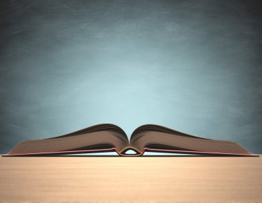 Tablo üzerinde açık kitap