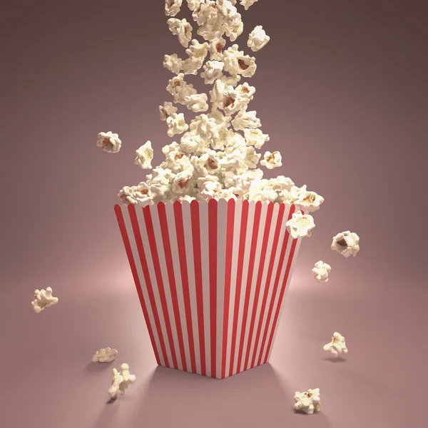 Dropping Popcorn — Stockfoto