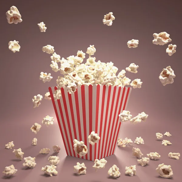 Popcorn vliegen Stockfoto