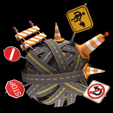 Yol asfalt karışık ve dağınık