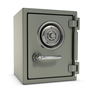 Small safe with password security clipart
