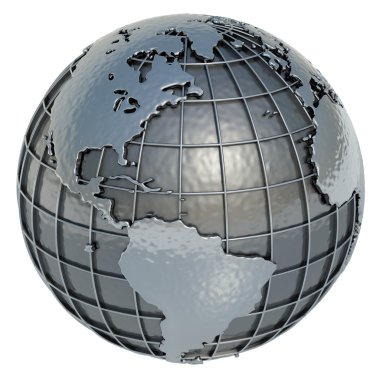 Planet Earth metalden yapılmış