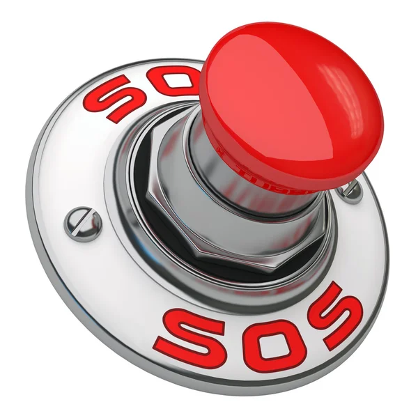 Botão SOS — Fotografia de Stock