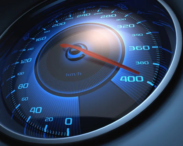 Speedometer scoring high speed — Stock Photo, Image