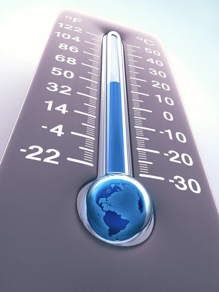 Temperature of the Planet Earth — Stock Photo, Image