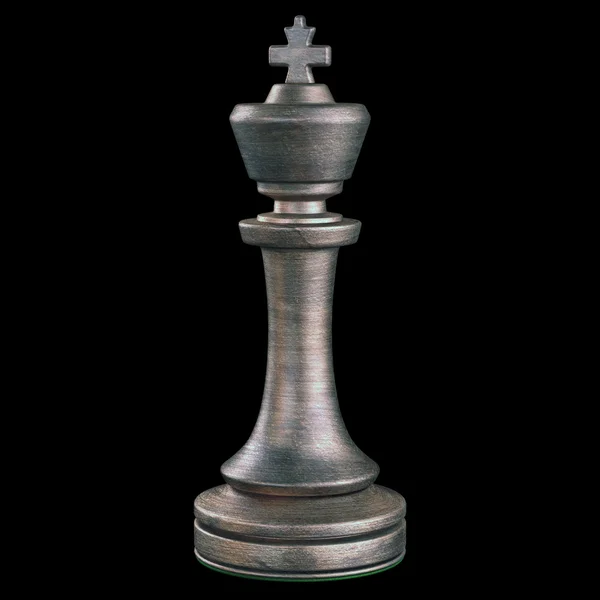 Metal  King Chess Piece — Stock Photo, Image