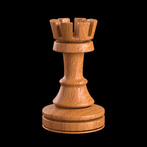 Wooden chess piece — Stok fotoğraf