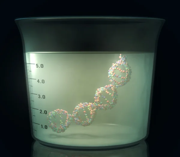 试管内的 dna — 图库照片