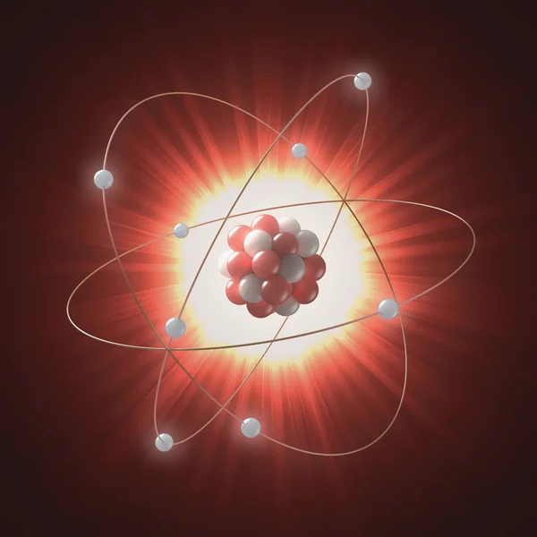 Konzept des Atommodells — Stockfoto