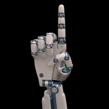 Robot  pointing with a finger