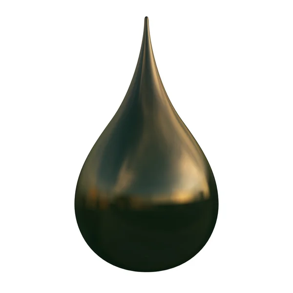 Vallende druppel olie — Stockfoto