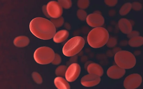 Rode bloedcellen Stockafbeelding