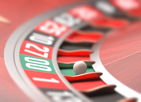 Playing roulette in the casino — Stock Photo, Image