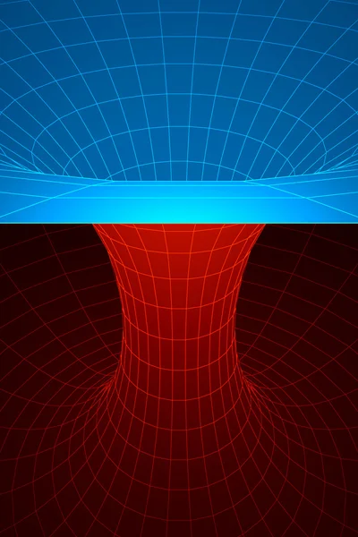 Hypothetical shortcut connecting separate points — Stock Photo, Image