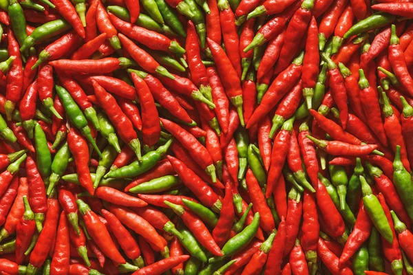 Pimientos verdes rojos — Foto de Stock