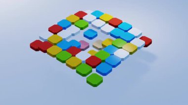 Soyut Altıgen Izgara Arkaplan ve Döngü