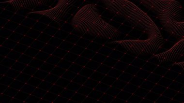 Dijital Dalga Biçimi Manzarası Arkaplan ve Döngü